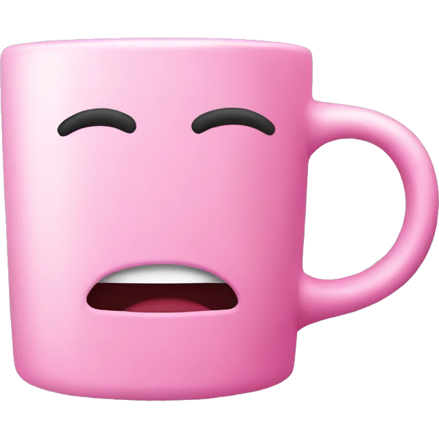 Pink mug emoji
