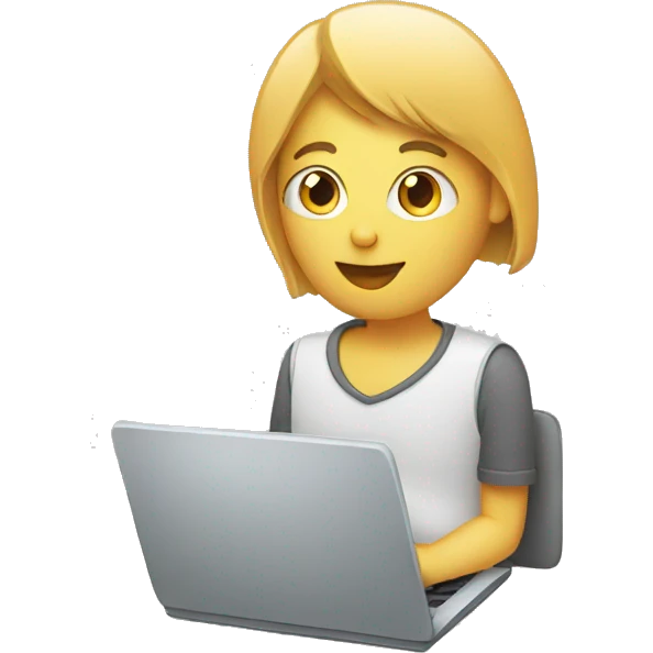 laptop with person emoji