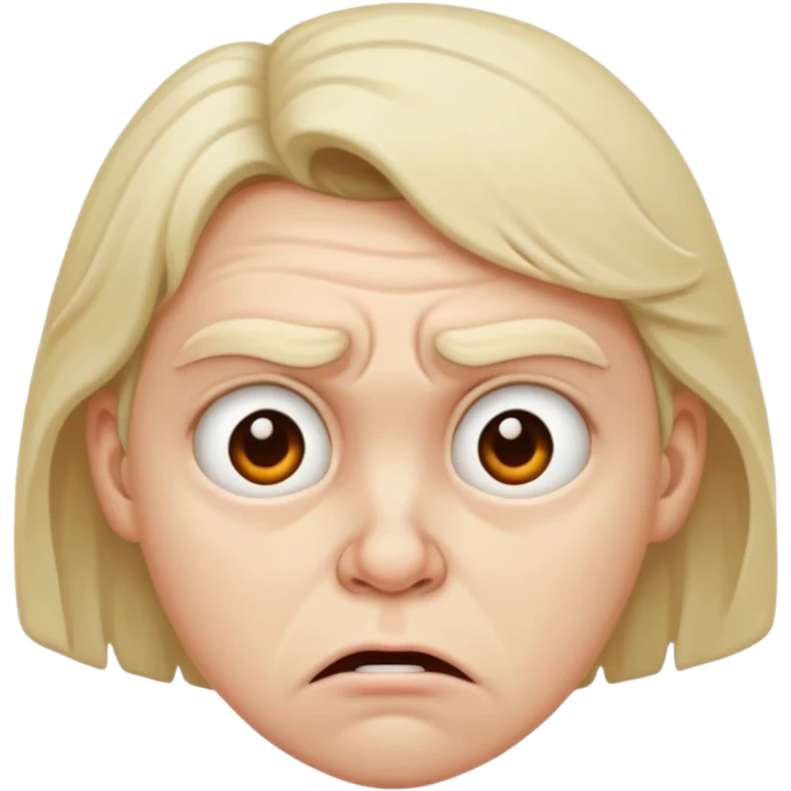 Disgusted face  emoji