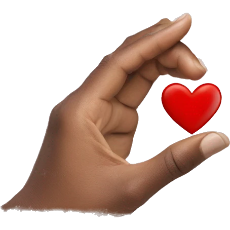 Heart on hand   emoji
