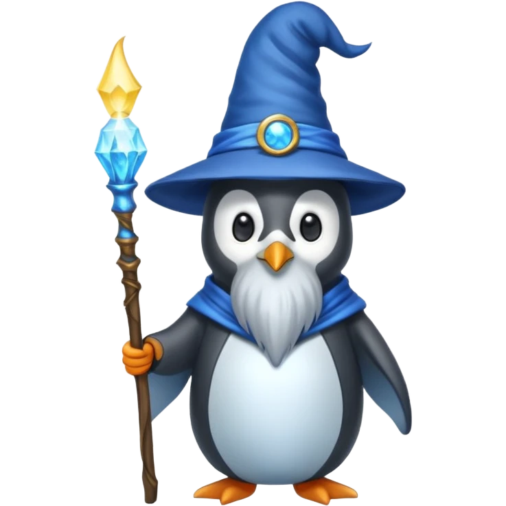 Penguin Wizard emoji