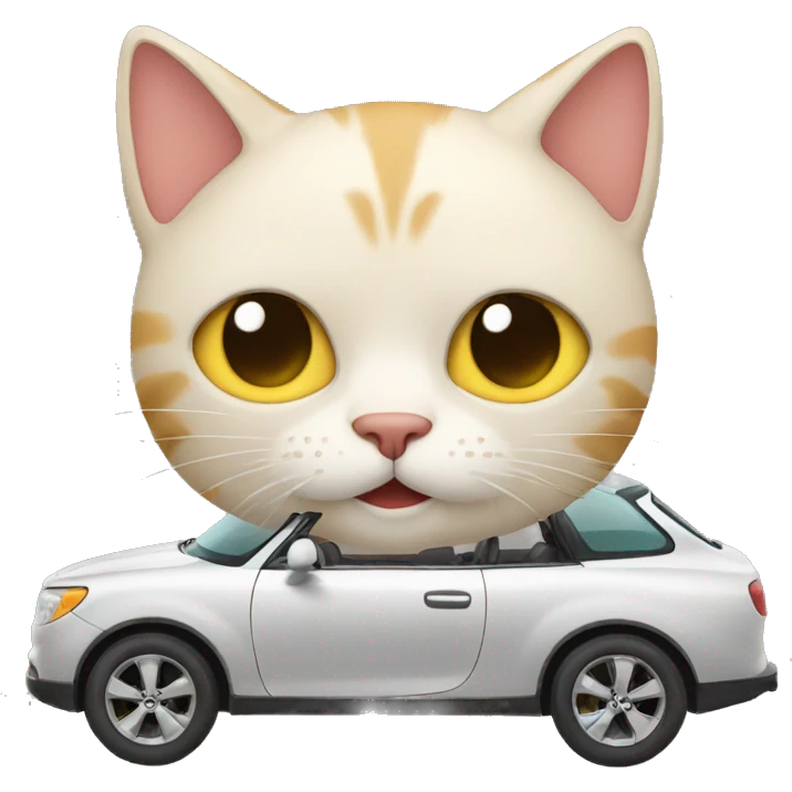 Cat in a car emoji
