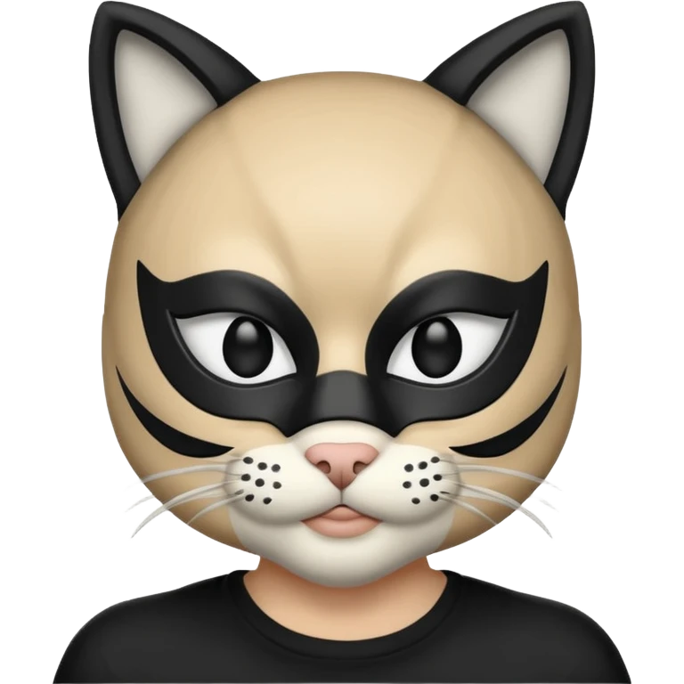 human waring cat  mask
 emoji