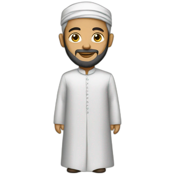 A Muslim cleric in a formal dress emoji