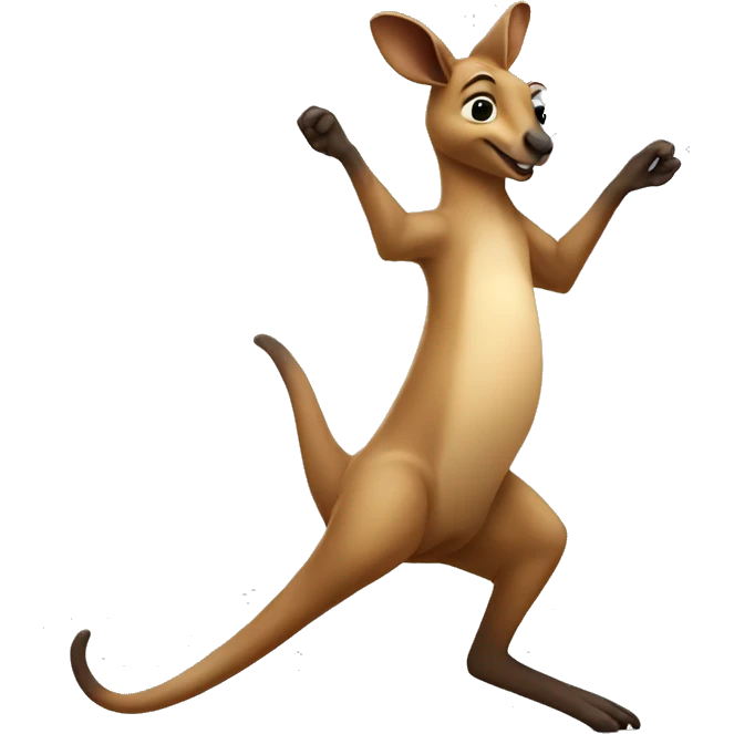 kangaroo dancing emoji
