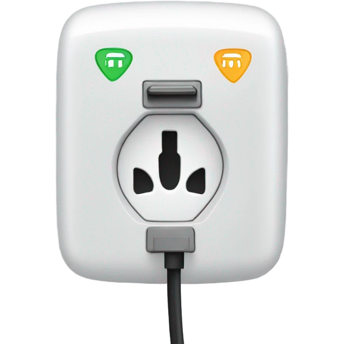 electric car charging socket emoji