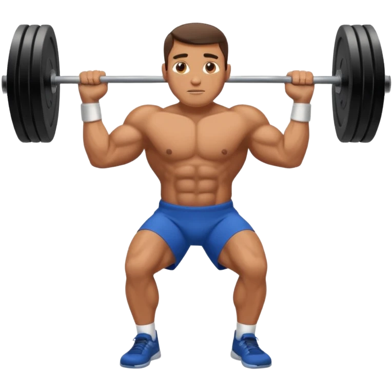 A man lift heavyweight in gym emoji