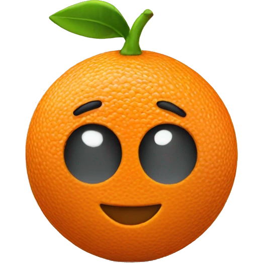 3D Orange  emoji