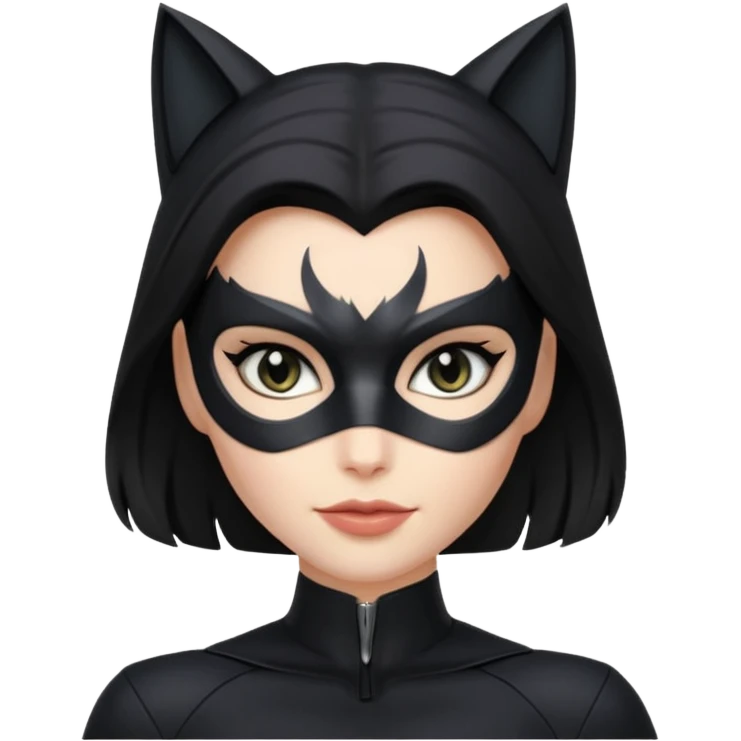 Catwoman with open hair emoji