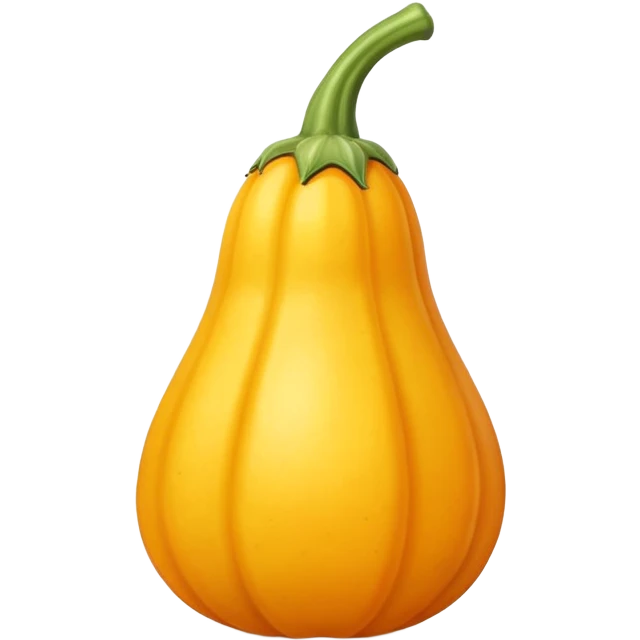squash fruit, simple and clear, yellow-orange color emoji