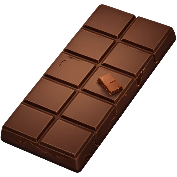  Broken chocolate bar emoji