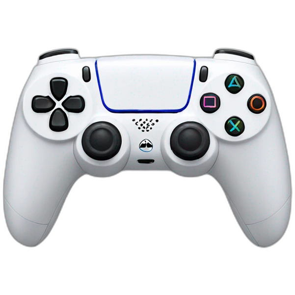 Ps5 controller/white emoji
