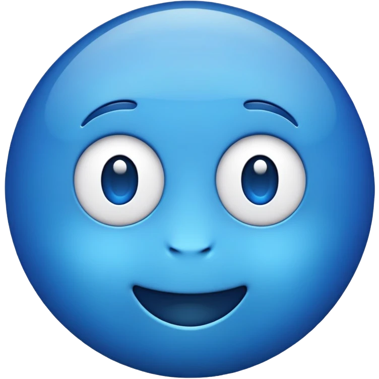 Emoji azul  emoji