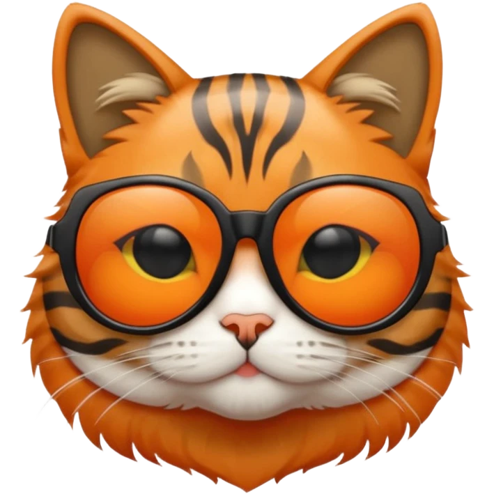 Cat wearing sunglasses emoji
