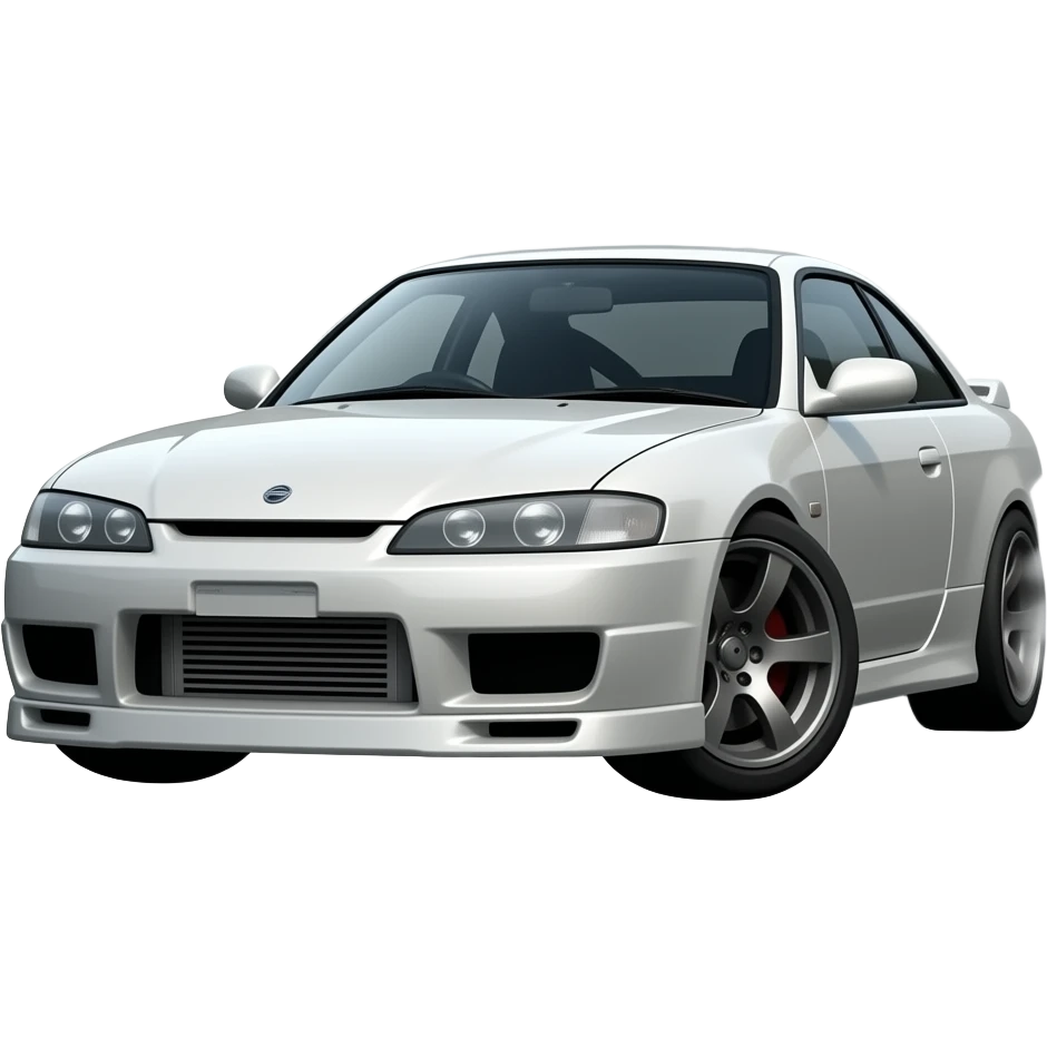 nissan silvia drift car emoji sliding with smoke emoji