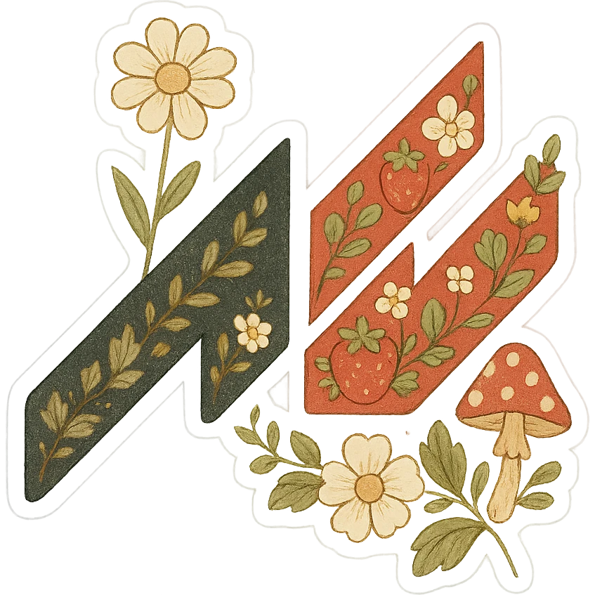Using a transparent background, give the Assetto Corsa a cute Cottagecore makeover emoji