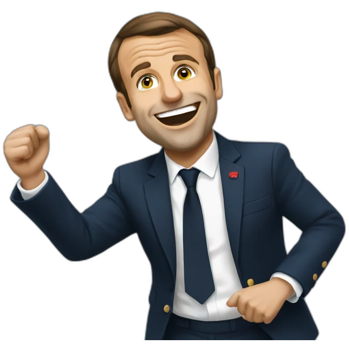 Macron qui danse emoji