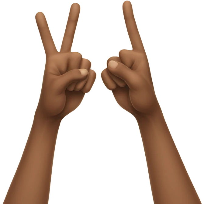 two russian hands "greeting each other" emoji