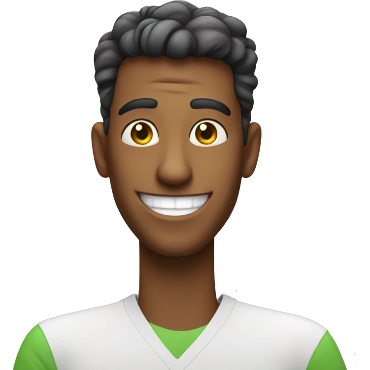 Smiling Brazilian man showing thumbs up  emoji
