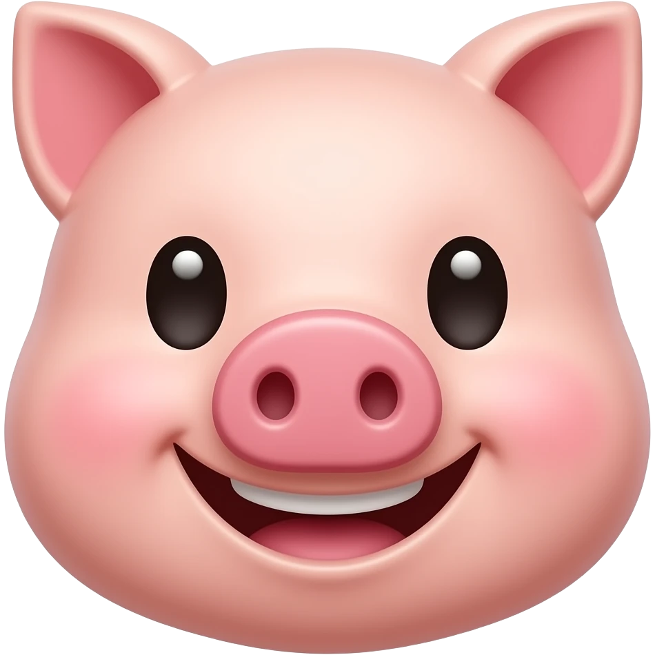 cute piggie saying hi emoji emoji