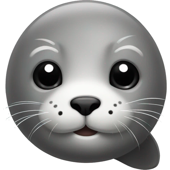 a very cute seal emoji