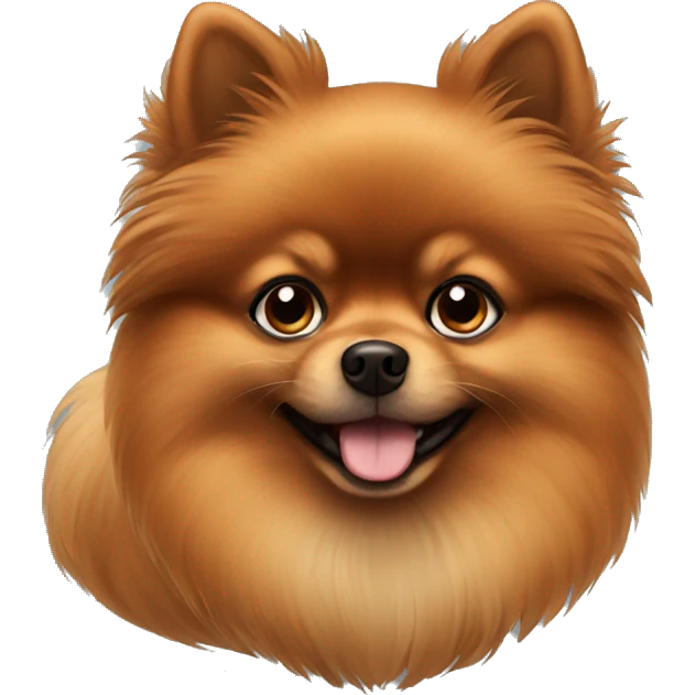 brown pomeranian  emoji