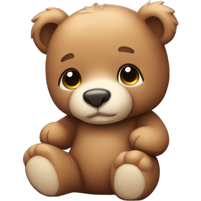 cute cuddly teddy bear emoji