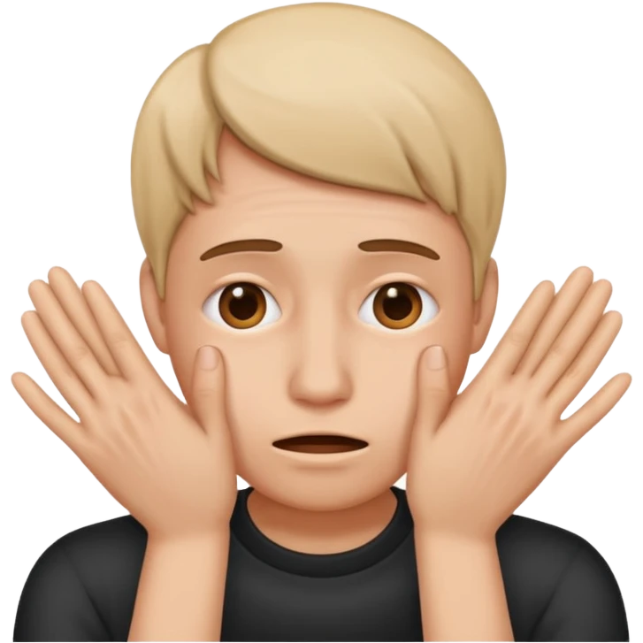 😳 but with hands completely covering face emoji