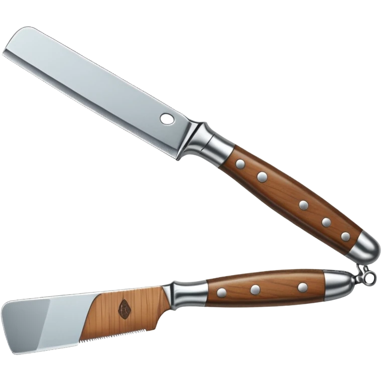 straight razor, barber shop. emoji
