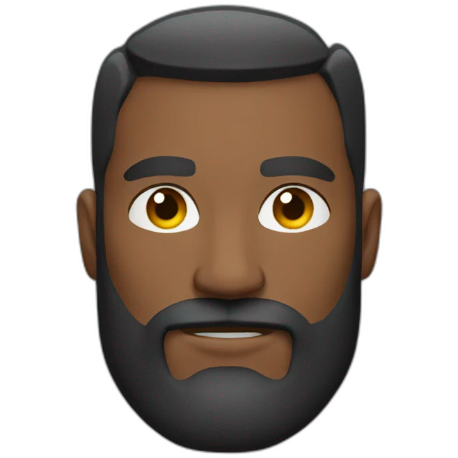 muscular father beard emoji
