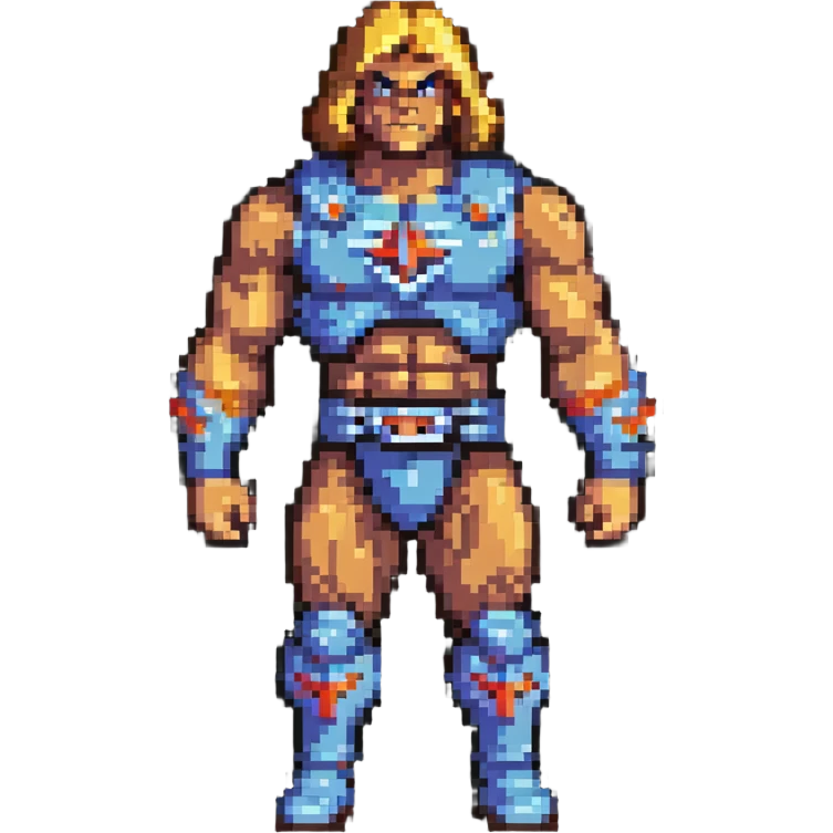 full-body He-Man character emoji