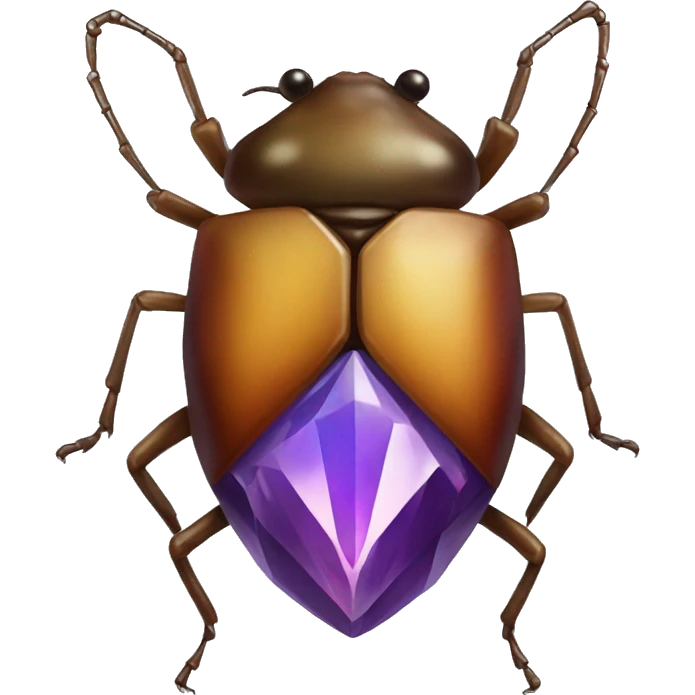 bug that look like a gem emoji
