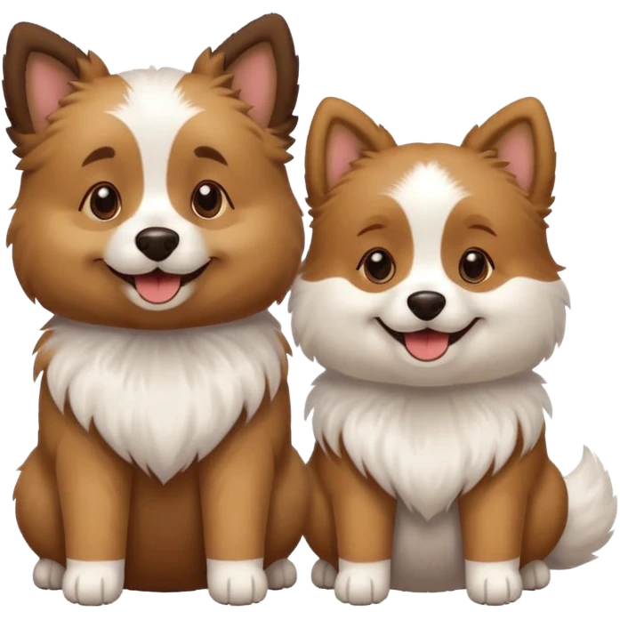 Dog couple emoji