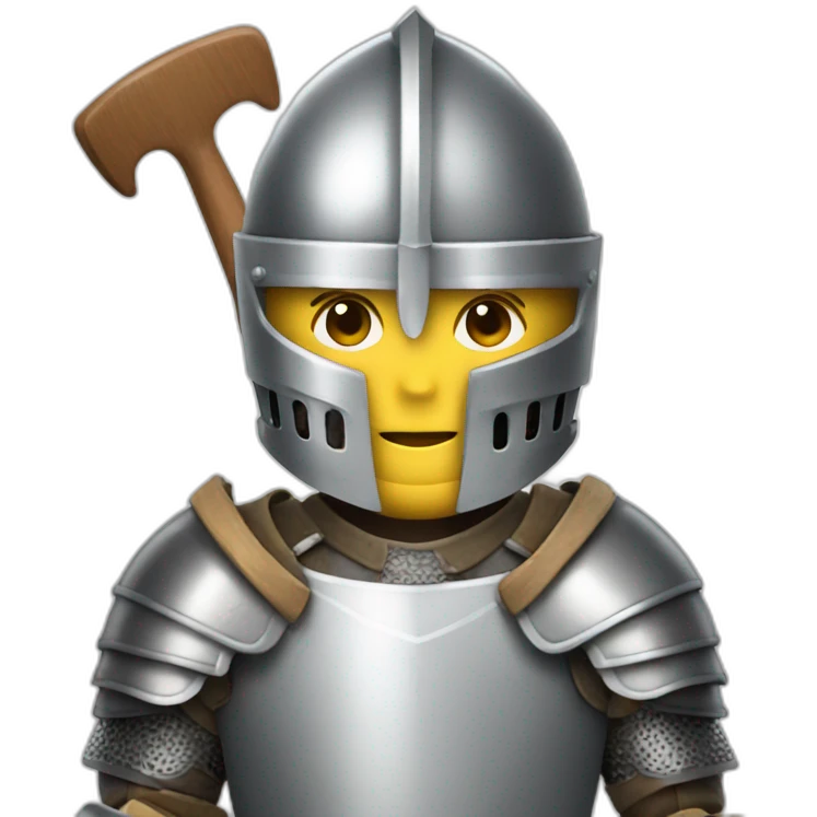 knight with spatula emoji