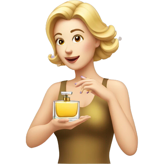 woman spraying perfume emoji