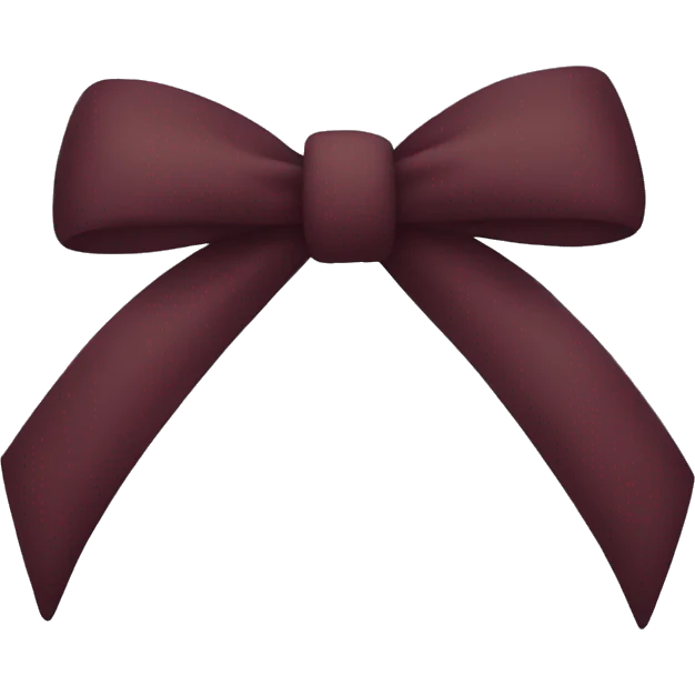 Maroon bow emoji