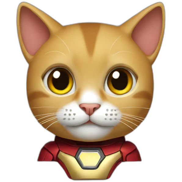 cat in a ironman costume emoji