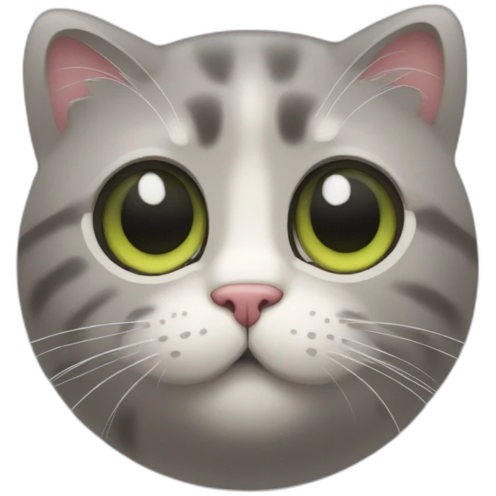 Atome avec un chat emoji
