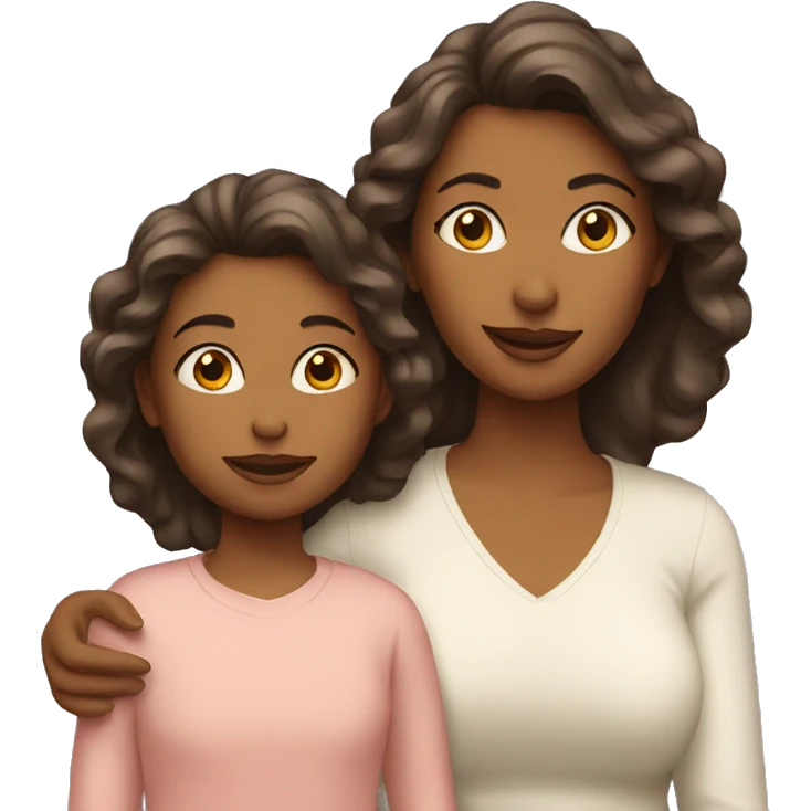 Mother with daughter  emoji