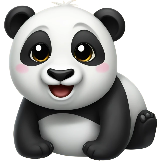 panda with siren on hea emoji