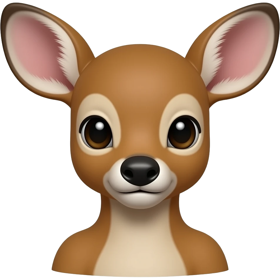 fawn head and shoulders emoji