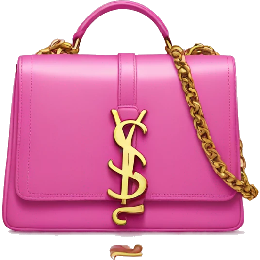 Pink YSL bag emoji