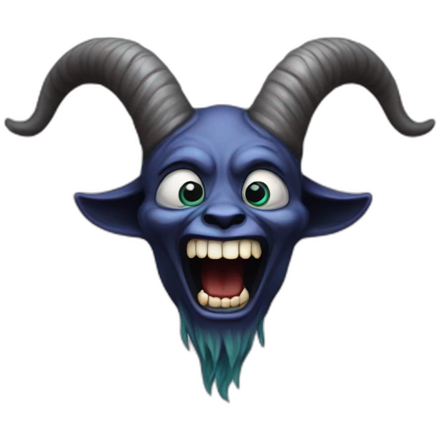 laughing crying Baphomet emoji