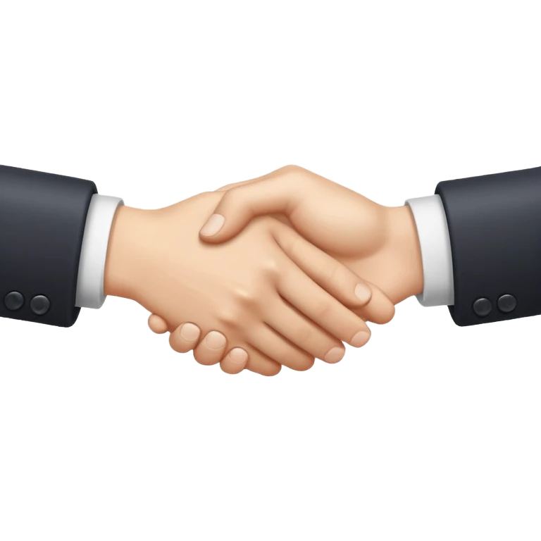 two white hands in a secret handshake emoji