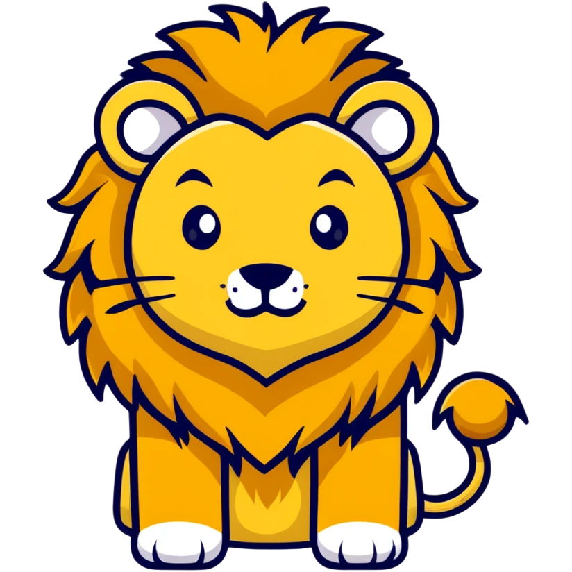 lion face with golden mane emoji