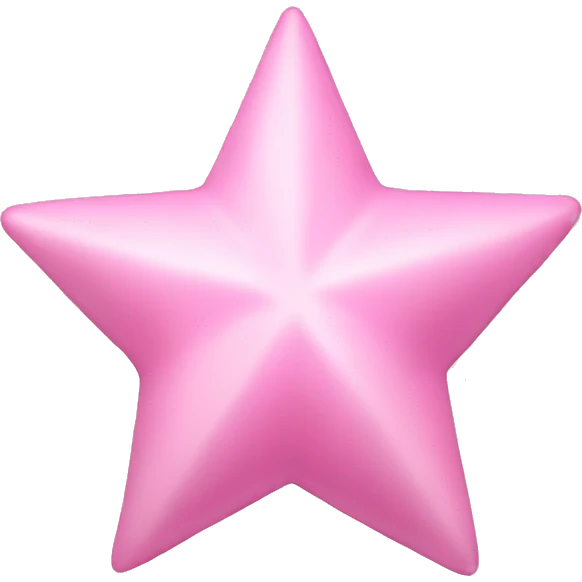 Baby pink Christmas tree star emoji