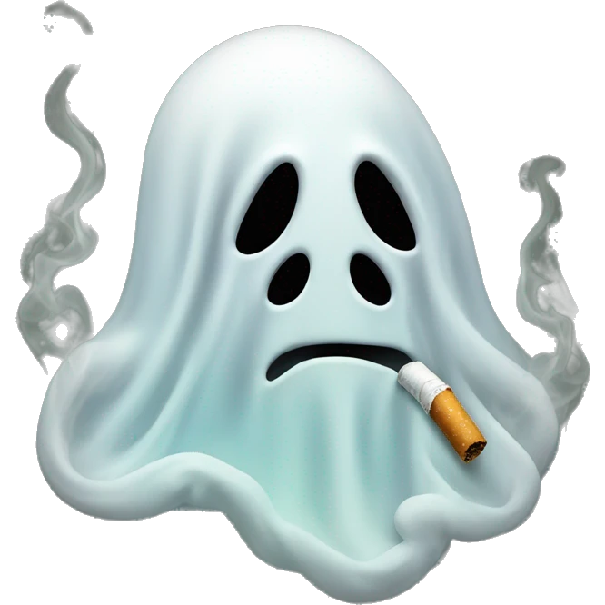 Ghost smoking  emoji