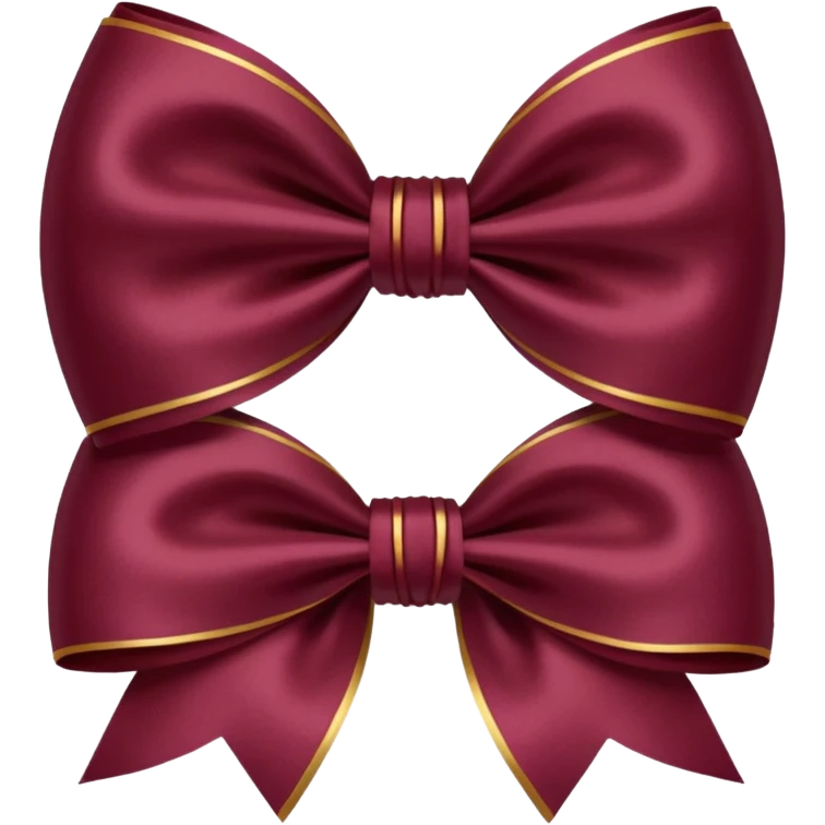 Double Bow Bordeaux  emoji