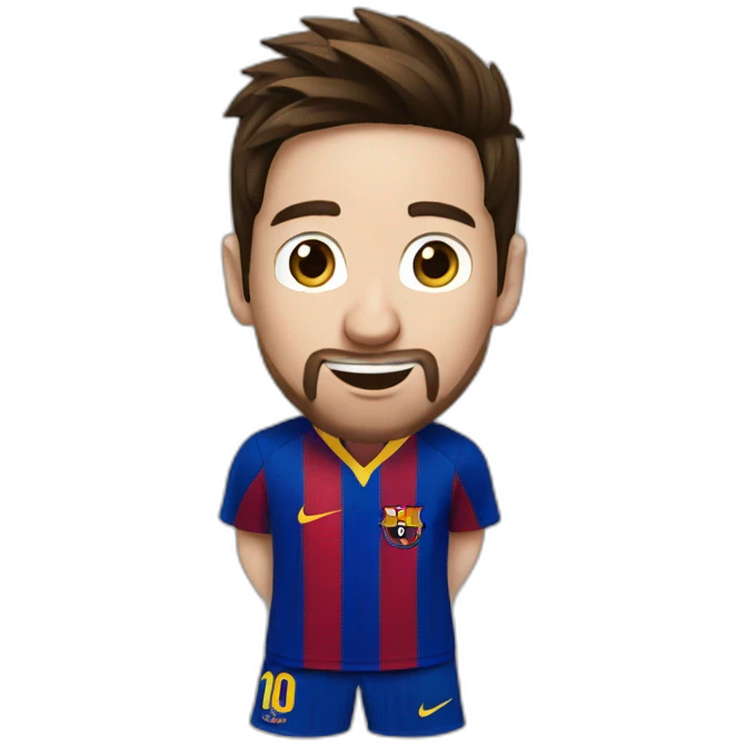 Messi qui boit un flash emoji