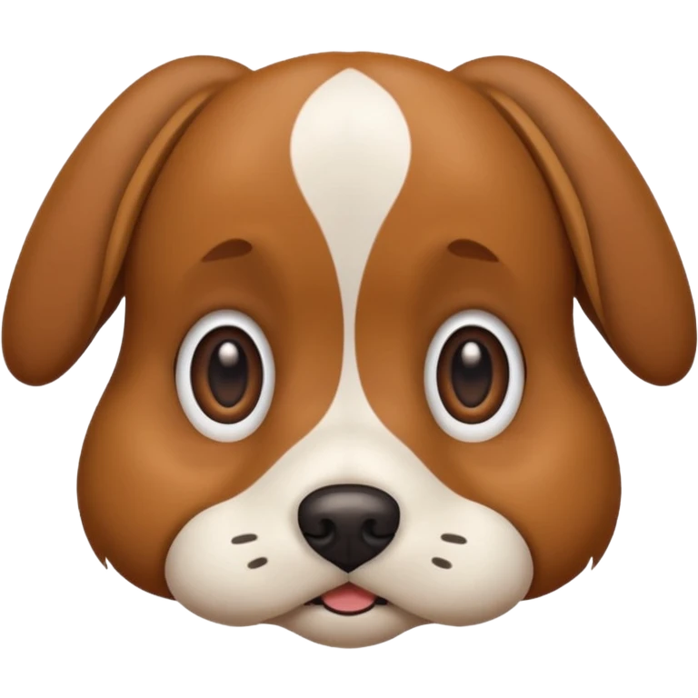 A dog with a surprise look on his face emoji